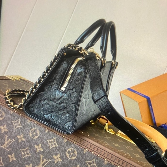 Louis Vuitton Black Satchel with Gold Chain - Picture 2 of 7